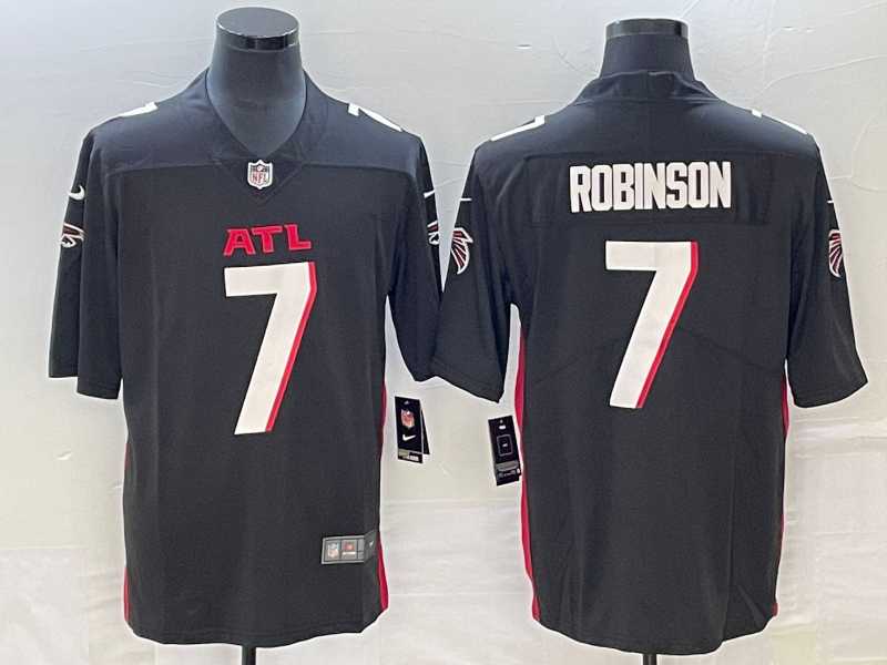 Men & Women & Youth Nike Atlanta Falcons #7 Bijan Robinson Black 2023 NFL Draft Vapor Limited Jersey->seattle seahawks->NFL Jersey